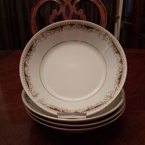 Signature Collection Queen Anne Fine China Soup Salad Bowls Set of 4 Japan 7.5"